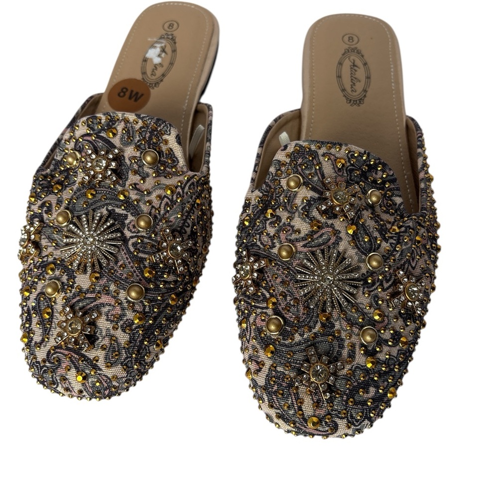 Catalina Beaded Embellished Mules